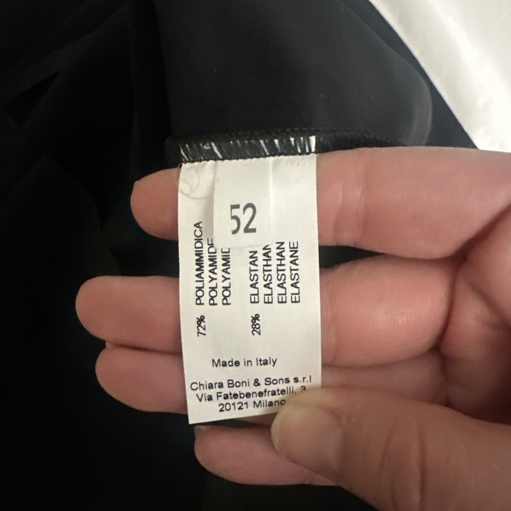 NWT $995 Chiara Boni La Petite Robe [ 52/ 16 ] Zalfa Ruched Gown in Black Q1257 - Picture 5 of 16